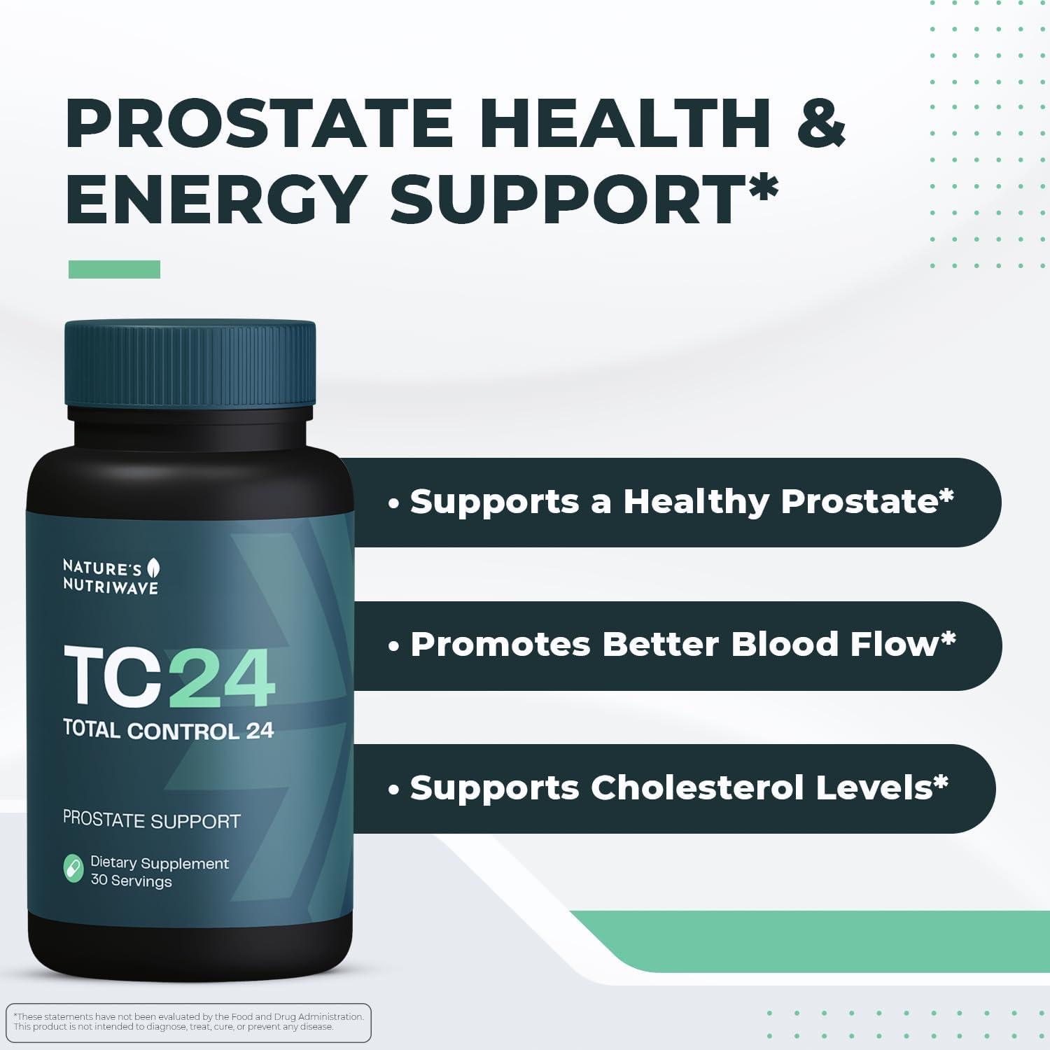 Total Control 24 multi-bottle bundle – prostate and urinary health supplement with natural ingredients and 60-day guarantee